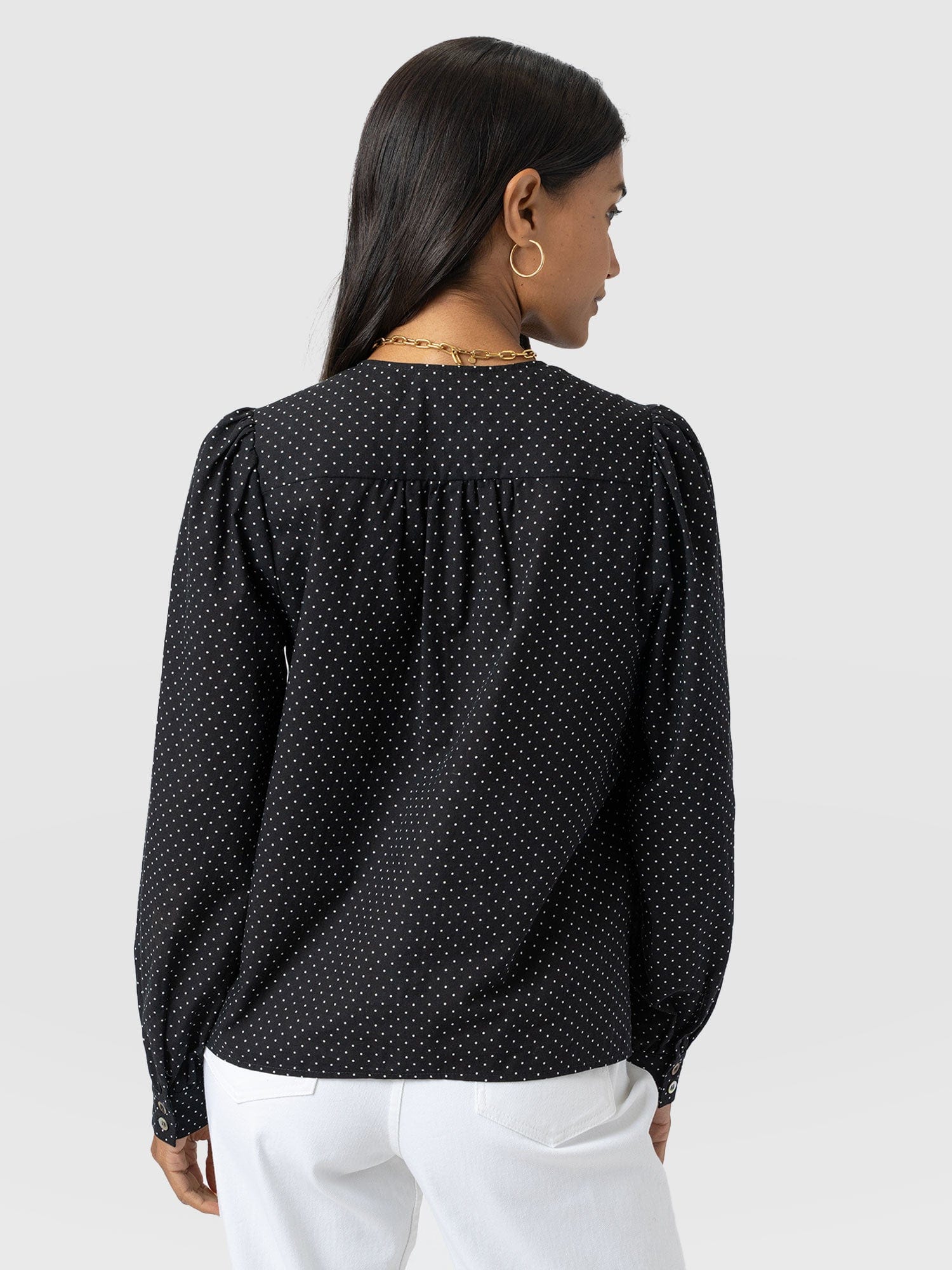 Amelie Blouse - Polka Dot - Women's Blouses | Saint + Sofia® EU